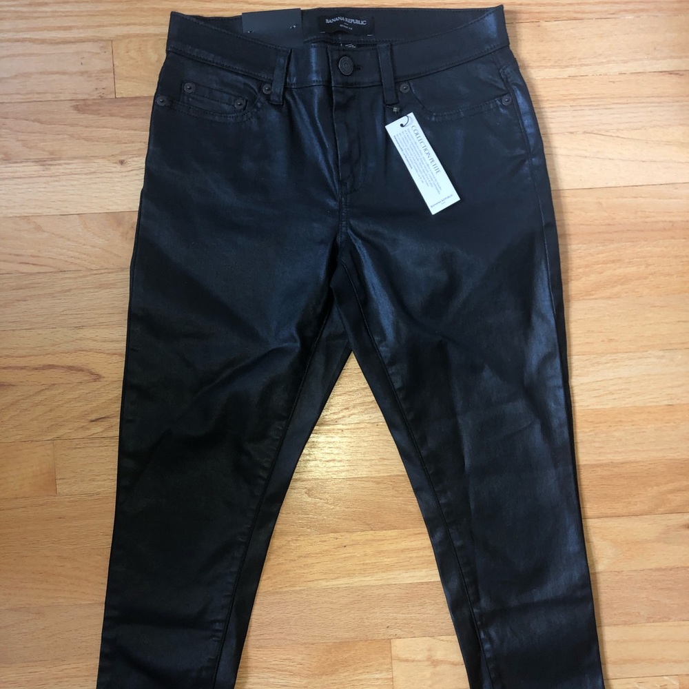 Banana Republic black skinny petite pants